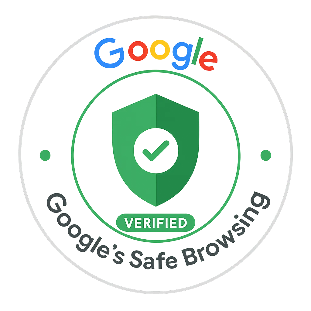 Selo Google Safe Browsing — Simina TECH verificada como site seguro pela Google. Empresa de painéis solares fotovoltaicos certificada na Grande Lisboa, Portugal.